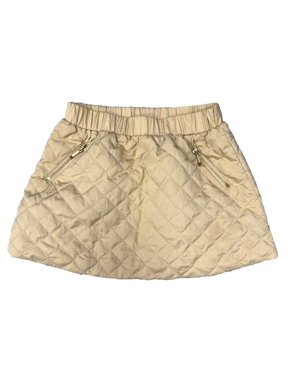Saia Janie And Jack Bege Menina Tamanho Waist Skirt W/POCKETS Size 3 A003371